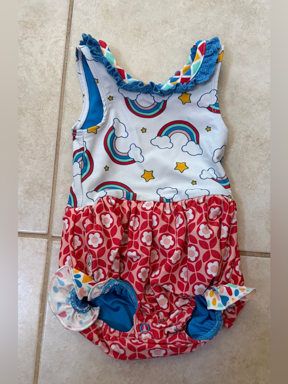 Wildflower Daydream Believer Rainbow Floral Swimsuit